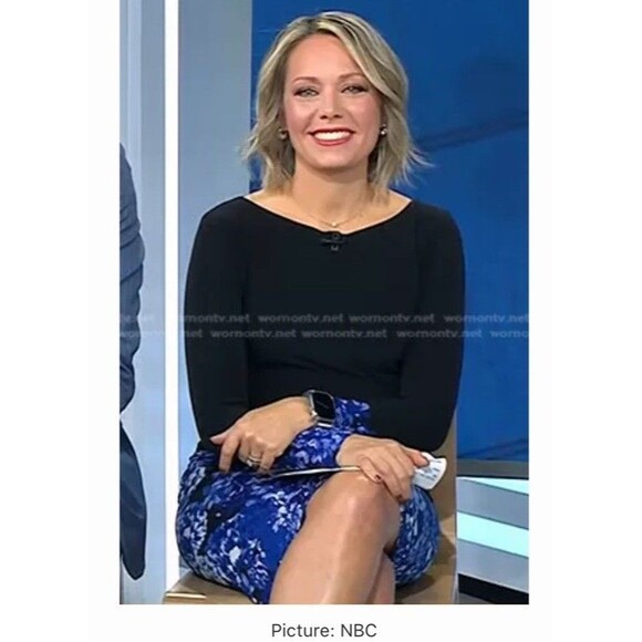 Lauren Ralph Lauren Dress Women's Black Blue Floral Long Sleeve Ruched Size 10P - Picture 10 of 12